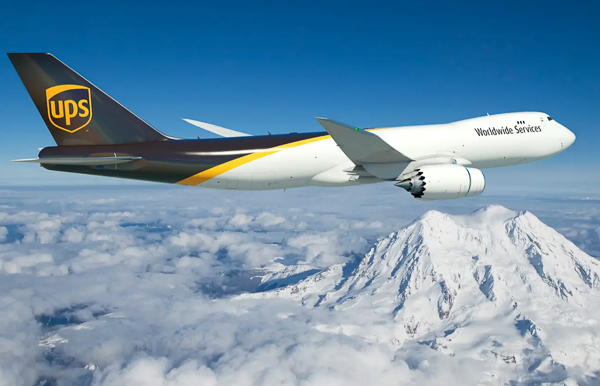 UPS 747 transporter plane.
