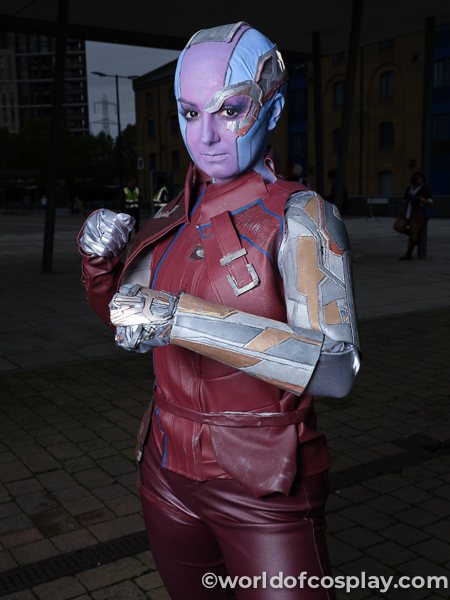 Nebula spotted at MCM London Comic Con October 2019. Guardians of the Galaxy