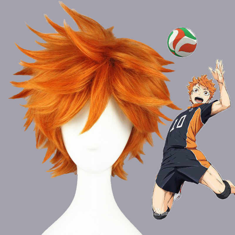 Sculpted Hinata Shouyou (anime Volleyball Star) cosplay wig
