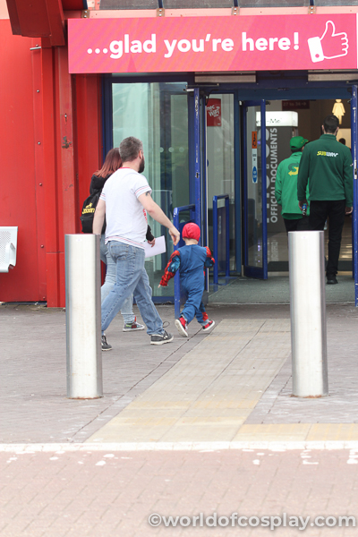 A young visitor to Comic Con.