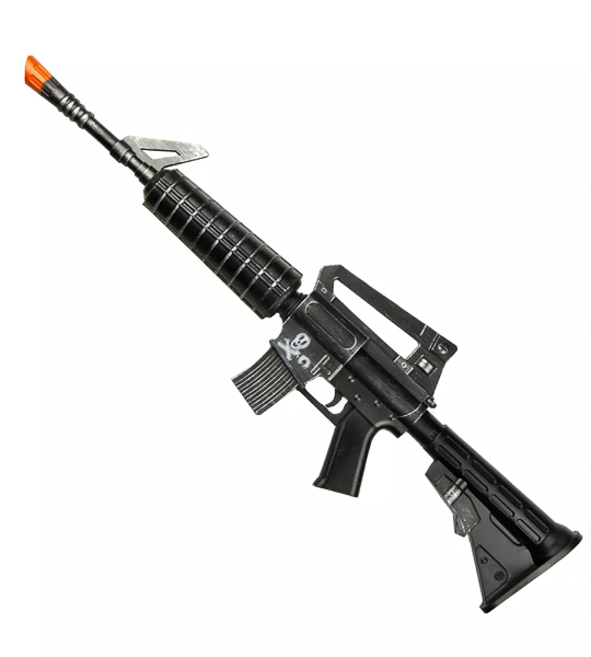 This machine gun toy made of rigid foam costs €34.95