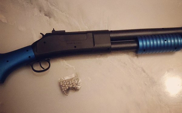 This 1:1 scale shotgun is available on etsy.com for £30.