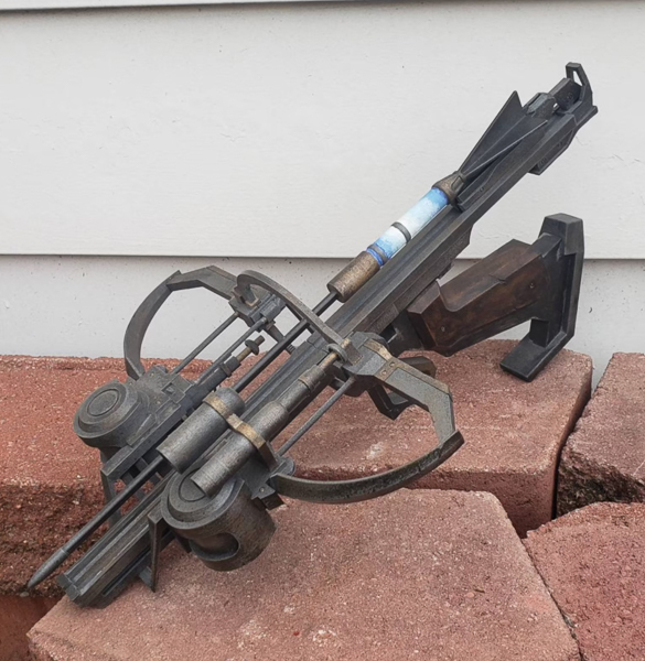 Corvo Attano's crossbow is one of a kind and 3D printed by RedzProps.