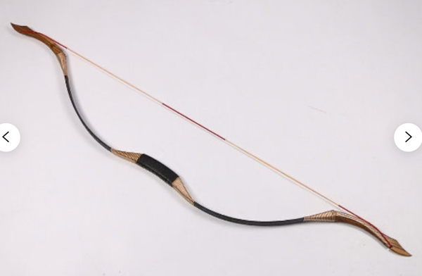 For a specific 'Eastern' look, check out this 132cm (52in) wood-effect, laminated, recurve bow from Etsy.com.
