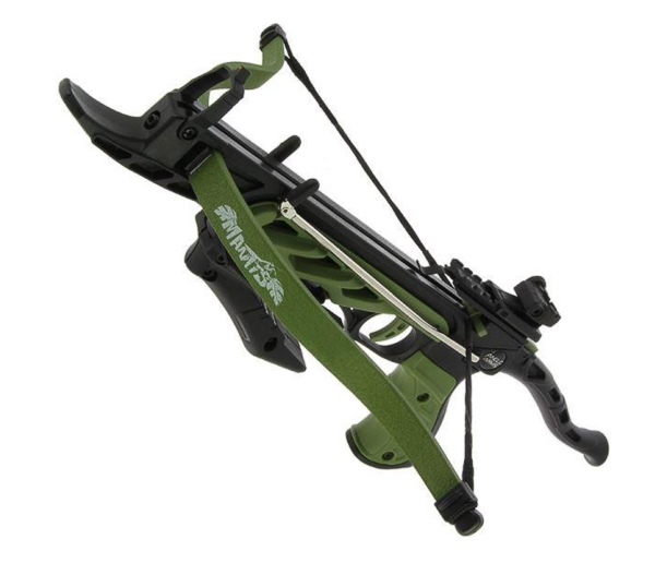 This compact and cool crossbow costs £39.99 and features a resin body and fibreglass limb (the springy bit!).