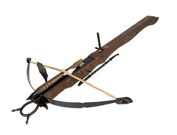 Medieval-styled crossbows from English Heritage certainly look the part, and come with a single quarrel (arrow) for £45