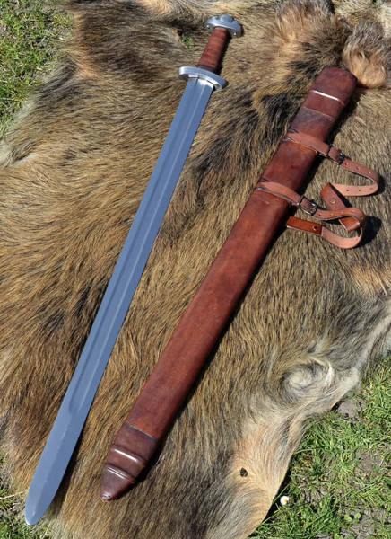 9th-century Viking sword made from steel.