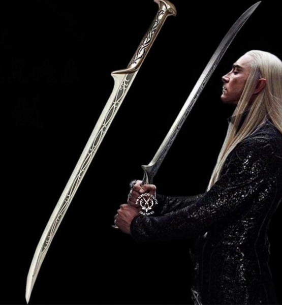 A replica Lord of the Rings fantasy sword for cosplay