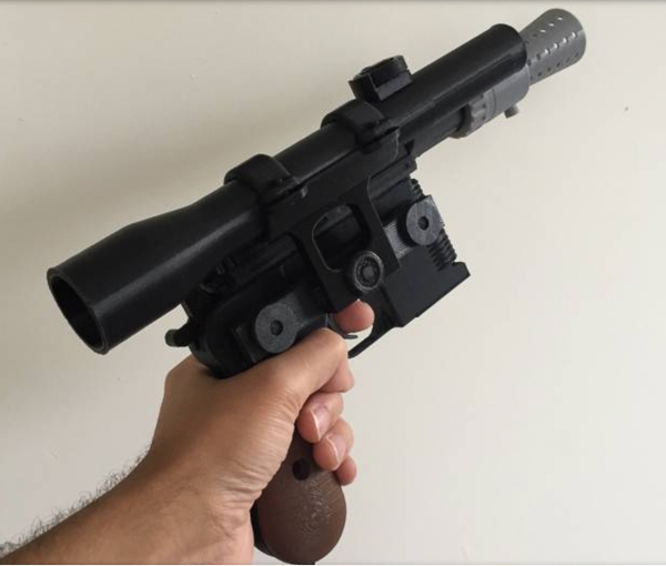 Han Solo DL44 Blaster Pistol for cosplay