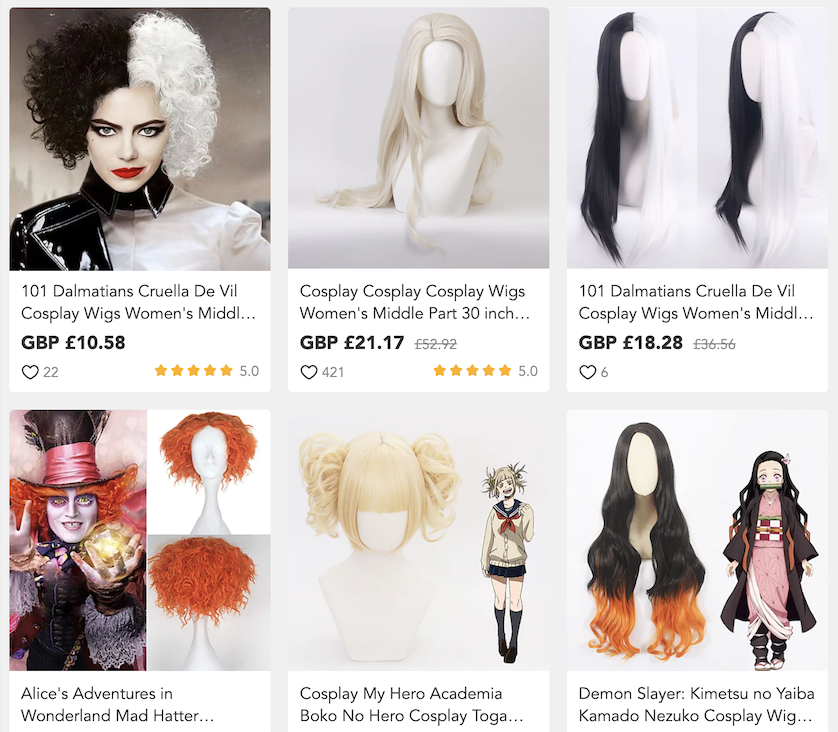 ©lightinthebox.com cosplay wig shop