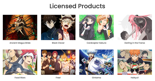 Licensed style cosplay wigs