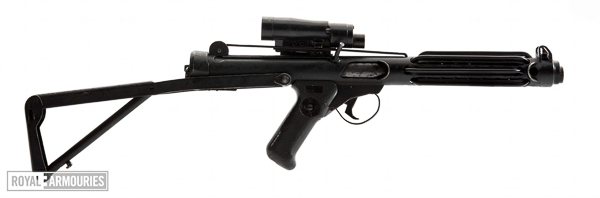 The Star Wars Imperial Stormtrooper E-11 blaster, developed by Bapty & Co in 1976.