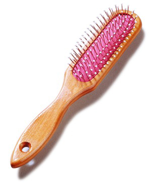 A specialist wig brush