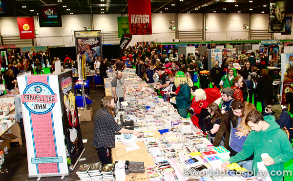 Stalls at MCM Comic Con London.