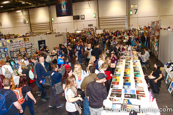 Artists' alley at MCM London Comic Con May 2019.