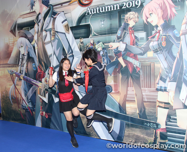 Anime LARPers practise their moves at MCM London Comic Con.