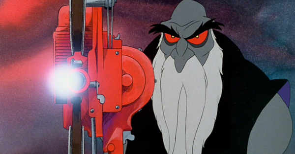 Old school animation, when films were really shot on film. Wizards (1977).