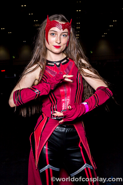 Fantastic Scarlet Witch cosplay by @charlottes_magical_adventures at MCM London Comic Con October 2021. ©lezanophoto/worldofcosplay.com