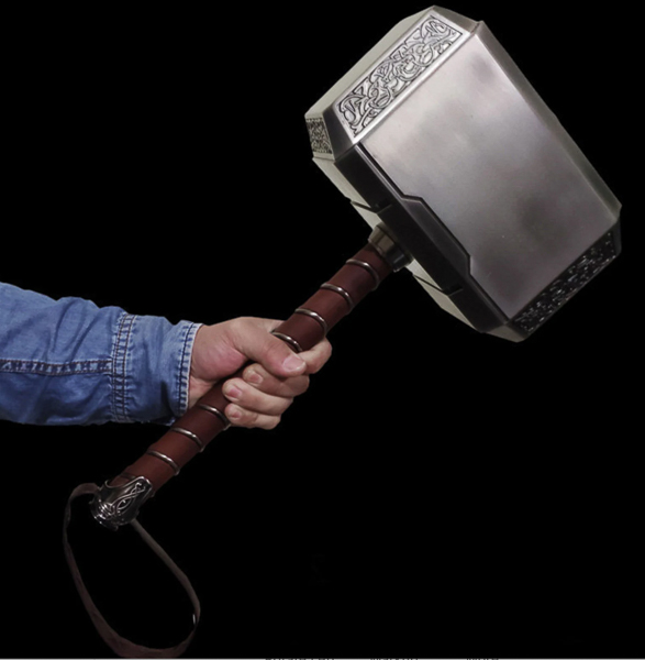 This carefully-crafted, aluminium Mjölnir hammer is a work of art. The creator, 1930 Studio, updates the design with each new movie. It costs €234 on Etsy.com. ©1930Studio