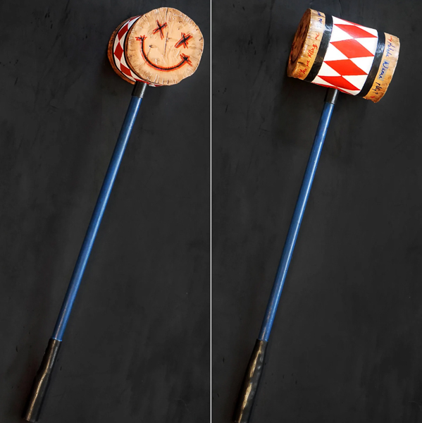 This realistic mallet is made in EVA foam with a wooden handle, so ideal for con entry. The detailed prop costs £113 plus £53 postage from Pattycosplayer on Etsy.com.