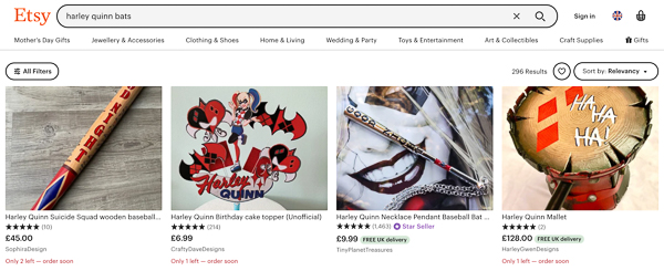 You'll find all types of weapons on etsy.com, which are handmade/3D printed and painted by real cosplay artisans. ©etsy.com