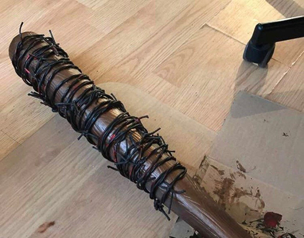 This custom-made The Walking Dead bat costs £56.82 from Ally Quinn Cosplay on Etsy. The plastic materials are con safe. ©AllyQuinnCosplay
