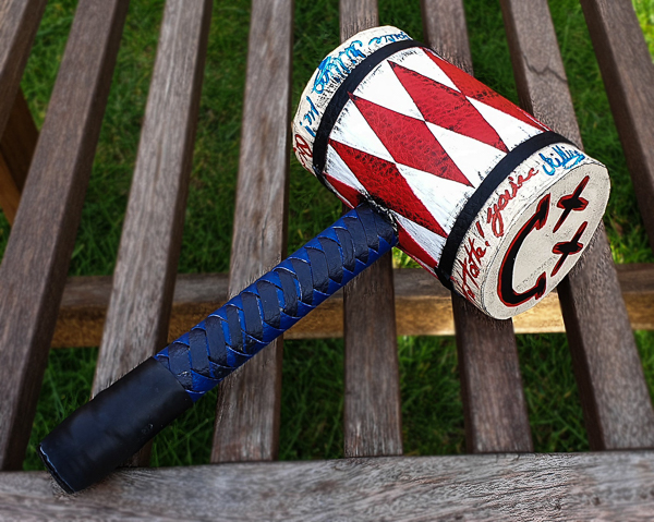 What this brilliant handmade mallet lacks in size, it makes up for in build quality. It gets blow-away reviews on Etsy, and, at £16.99, it's very well priced. Oh look it's Lillian again! ©lilliancreationprops