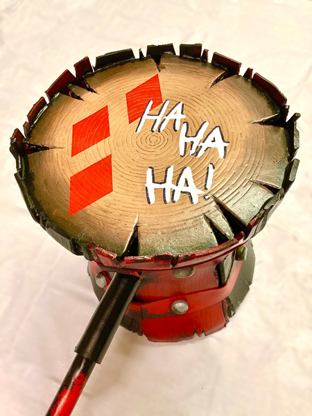 This awesome Harley mallet comes in two sizes: large 100x36x31cm at £128 or XL 180x65x58 at £300. You can choose your own wording on the mallet face, too. Find it on Etsy. ©harleyGwenDesigns