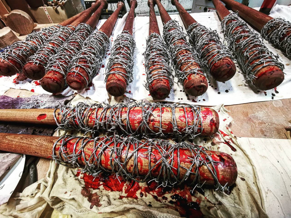 This Walking-Dead-inspired bat is so realistic that it'll give con security the collywobbles! Great for shoots and outside (non-secured) areas at con, but take care with it. The blood-splattered bat costs £55 on Etsy.com from RippingRouterCNC. ©RippingRouterCNC